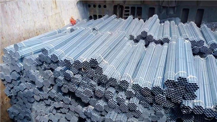 50 mikron sink qoplamali issiq daldırma galvanizli po'lat quvur